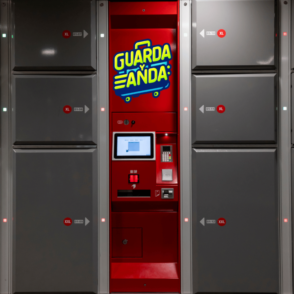 Locker digital de Guarda y Anda para guarda equipaje seguro en Burgos